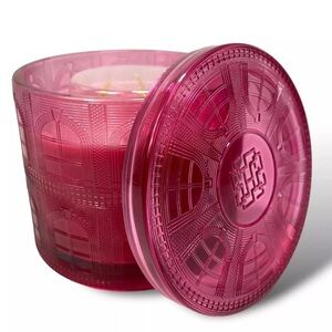 Home Worx by Harry SLATKIN Raspberry Coconut Snowball Three Wick Candle NWT